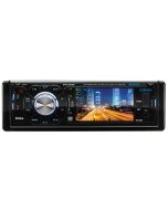 Boss Audio BV7325B In Dash Single DIN 3.2 Inch Widescreen TFT LCD Monitor with Built In Multimedia DVD Receiver, Bluetooth and Detachable Panel - Front of unit