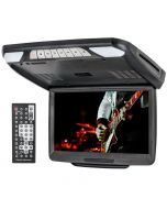 POWER ACOUSTIK PMD‐143H Ceiling-Mount 14.3" DVD Entertainment System with 3 Interchangeable Color Skins & Mobile Link for Vehicles