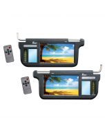 Tview T93SVBK 9" Sunvisor monitor pair - Black
