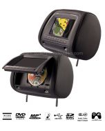 Clarus HR-HD-700 Dual DVD Headrest Monitors with USB, SD Ports, and game system