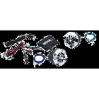 Sound Storm Laboratories (SSL) UTV2 and UTV Combo Kit 100 watts 2 Way Digital Motorcycle Amplifier w Two 2 inch Waterproof Marine Grade Speaker System