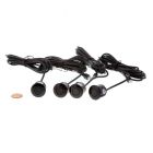 Accelevision BU-500 Parking Sensor System with 4 Sensors and 4 Stage Audible Alert with 4 Color LED Front Mount Display with Distance and Audible