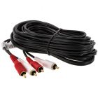 Accele 3318B Matrix Double Shielded RCA Audio Video Cable - 18 foot