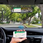 Accelevision RVM430WFDVRG 4.3 inch Rear View Mirror Monitor with built-in DVR, and Wifi Phone Mirroring