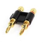 Proline PCS4 Double Gold Banana Plug speaker connector - Black