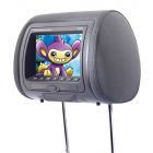 Gryphon Mobile Vission MV-S7 7" DVD Headrests with Digital LED Panel, Built-in DVD Player and 3 Color Covers - Pair
