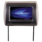 Power Acoustik H-71CC Universal Headrest Monitor with Monitor in Universal Replacement Bun for Vehicles
