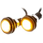 Heise HE-BALA 12 Volt Black Flush Mount 3 Watt LED Light - Amber