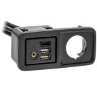 Axxess AXUSB-JP1 HDMI, Dual USB and 3.5mm Rectangle Panel Jack and Extension Cable