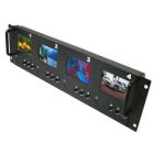 Accelevision LCDRM354 Rack Mount 3.5" Display 4-Screen LCD Monitor