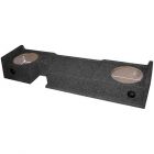 QPower BQFORD12DF Sealed Down-Firing Subwoofer Enclosure for 2000 - 2003 Ford F-150 SuperCab Truck - ( Dark Grey Carpet )
