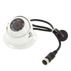 Safesight TOP-4P4206DRW White Heavy Duty Commercial RV Back Up Round Saucer Camera