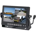 Safesight TOP-SS-D7001Q2 7 Inch LCD Quad Monitor with removable sun shade and 4 - triggered inputs