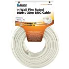 Swann SW332-FC1 Siamese Coaxial and Power Fire-Rated Cable, 100 ft