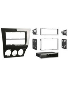 Metra 99-7515HG High Gloss Black Dash Kit Turbokit ISO Single or Double DIN Mazda RX-8 2009-2010 Vehicles