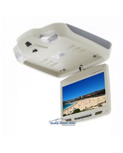 Quality Mobile Video LCDFD9DVD 9 inch Overhead Flip Down Monitor with Built In DVD Player