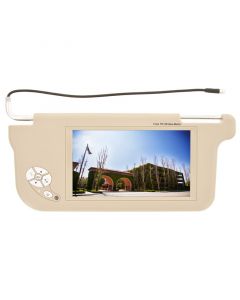 DISCONTINUED - Accelevision ZSV9DR 9" Wide Screen Replacement Sun Visor Monitors - Drivers side-Tan