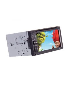 Accelevision DIN200 6.2 Inch Double DIN In Dash LCD Monitor with Built In Bluetooth, Touchscreen Controls and MP3 Cable