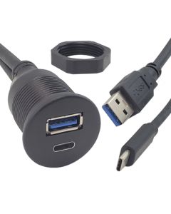 Beuler USBRC Flush Mount Single USBC and Single USBA Jack Panel