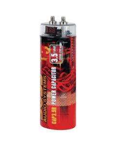 DISCONTINUED - Boss Audio CAP3.5R Red Chrome Capacitor 3.5 Farad
