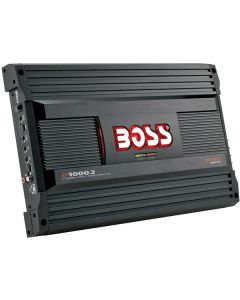 Boss D1000-2 2-Channel MOSFET Bridgeable Power Amplifier With Remote Subwoofer Level Control