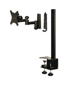 DISCONTINUED - Level Mount LMDSK30DJ 10" - 30" Desktop Mount With Full Motion Dual Arm Flat Panels