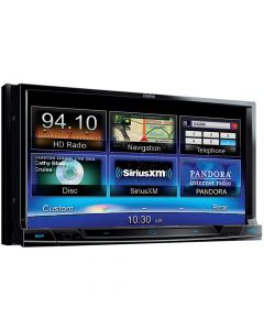 Clarion NX702 7" High Resolution Double-DIN Navigation Multimedia Station with DVD Player and Touch Panel Control