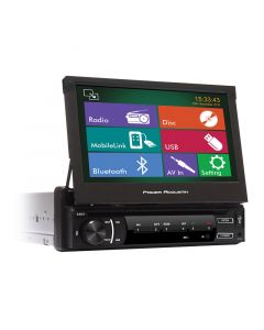 Power Acoustik PD-720HB Single Din Mobile Multimedia Source with 7” LCD Touch Screen for Vehicles