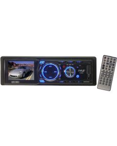Pyle PL98M4 In-Dash 2.8'' Monitor with AM/FM-MPX 2-Band Electronic Tuning Radio Car Stereo