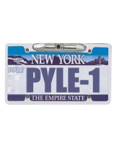 DISCONTINUED - Pyle PLCM21 License Plate Mount Rear View Back Up Camera in Zinc Metal Chrome