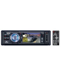 Pyle PLD3MU Single DIN 3 Inch Touchscreen In Dash LCD Monitor and DVD Multimedia 80W x 4 Receiver with USB and SD