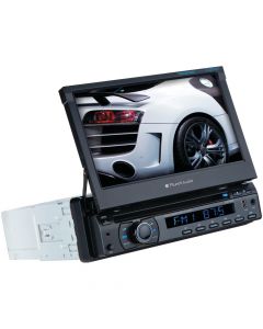 Planet Audio PI9759B 7" Single-DIN In-Dash Motorized Flip-Out TFT Touchscreen DVD Receiver with Bluetooth®