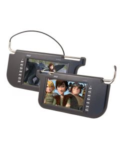 Discontinued-Pyle PLVS92BK 9 Inch Replacement Sun Visor LCD Monitors - Pair - Driver and Front Passenger