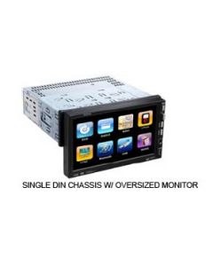 DISCONTINUED - Power Acoustik PTID-7002NRB 7 Inch Single Din Fully Motorized Oversized TFT LCD Detachable Touch Screen Monitor with Bluetooth and AV Source Unit