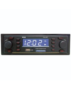 Pyle PLR21MPF Marine Single DIN 160 Watt In Dash AM/FM MPX Stereo Tuning Receiver with USB and SD Ports