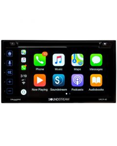 Soundstream VRCP65 Double DIN DVD Receiver with 6.2" Touchscreen Display and Apple Carplay - Main