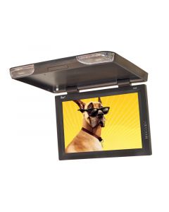 DISCONTINUED - Tview T256IR 25 Inch Roof Mount Flip Down LCD Monitor with IR Infrared Transmitter and Slim Mount Design
