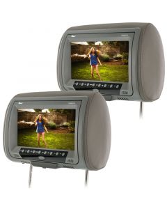 T939DVPLGR Dual headrests in grey