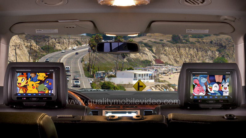 Dual Concept CLD-703 DVD Headrest Monitor installed